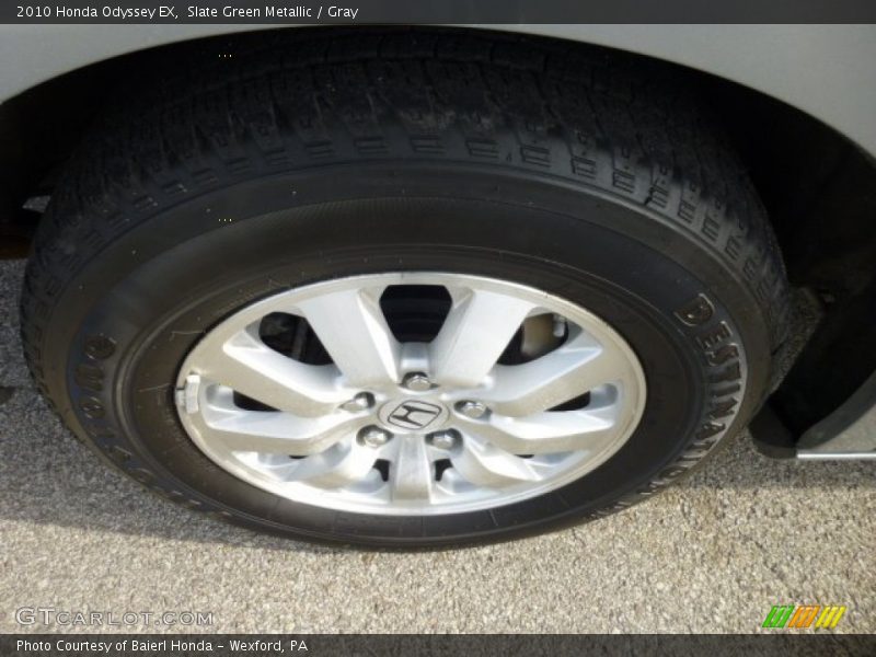 Slate Green Metallic / Gray 2010 Honda Odyssey EX