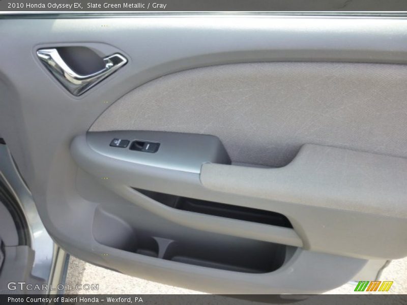 Slate Green Metallic / Gray 2010 Honda Odyssey EX