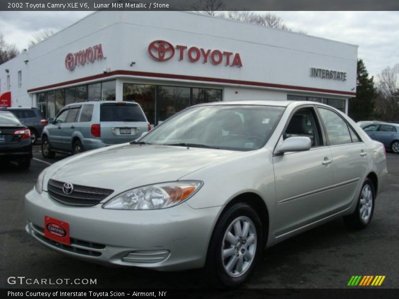 Lunar Mist Metallic / Stone 2002 Toyota Camry XLE V6