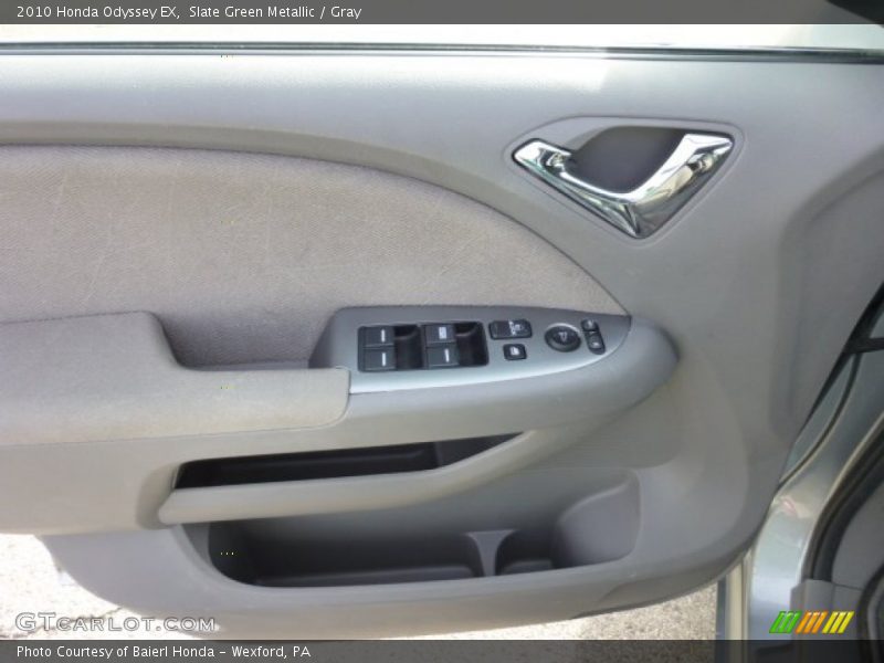 Slate Green Metallic / Gray 2010 Honda Odyssey EX