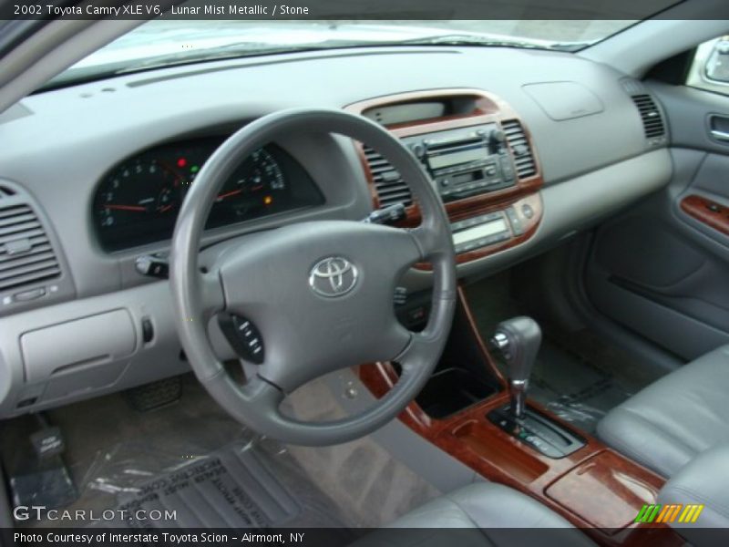 Lunar Mist Metallic / Stone 2002 Toyota Camry XLE V6