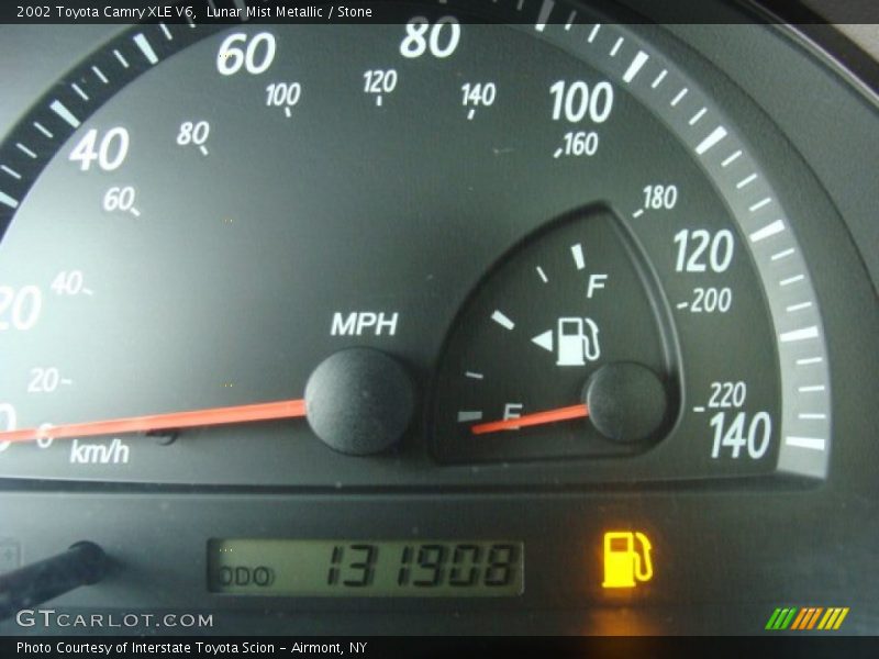 Lunar Mist Metallic / Stone 2002 Toyota Camry XLE V6