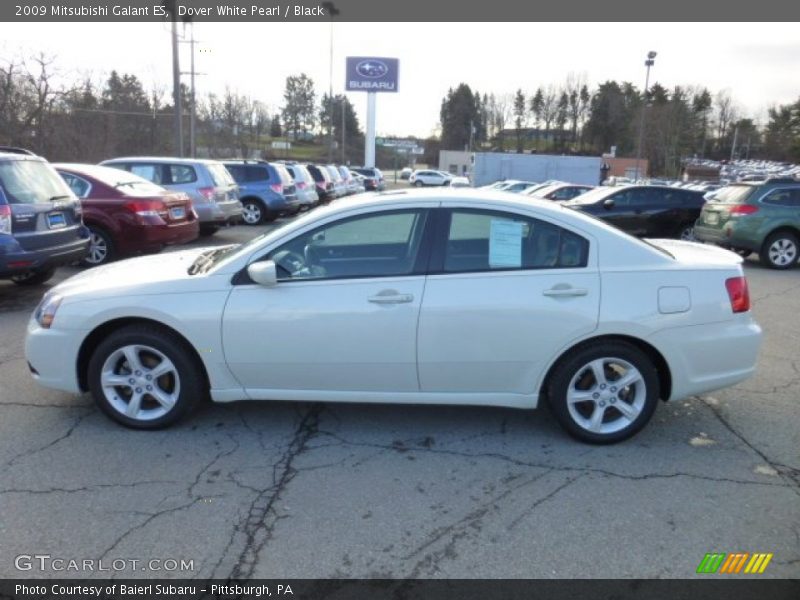 Dover White Pearl / Black 2009 Mitsubishi Galant ES