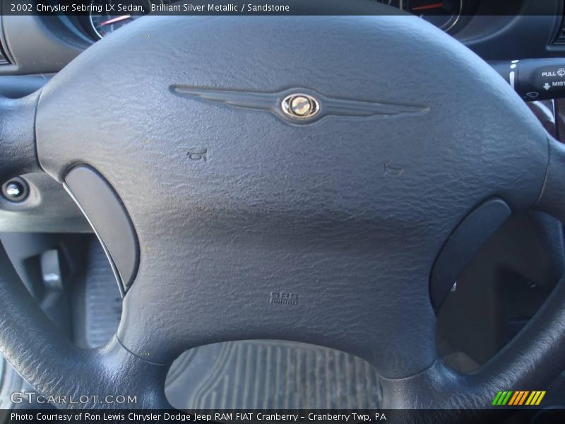 Brilliant Silver Metallic / Sandstone 2002 Chrysler Sebring LX Sedan