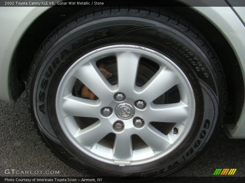 Lunar Mist Metallic / Stone 2002 Toyota Camry XLE V6