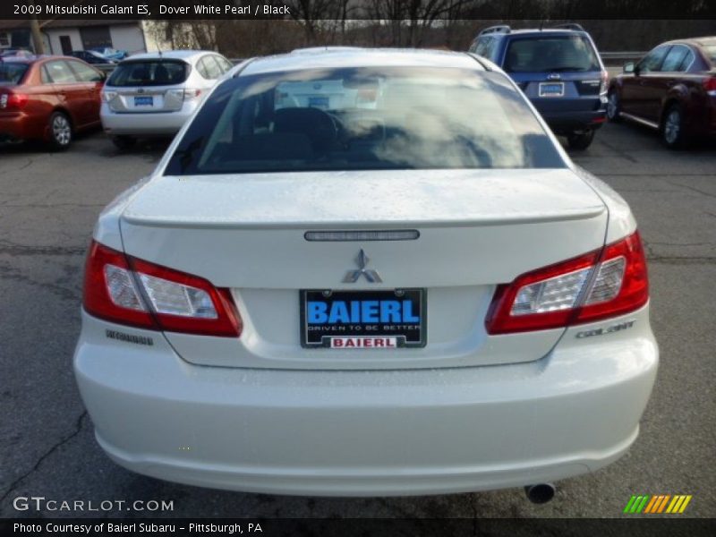 Dover White Pearl / Black 2009 Mitsubishi Galant ES