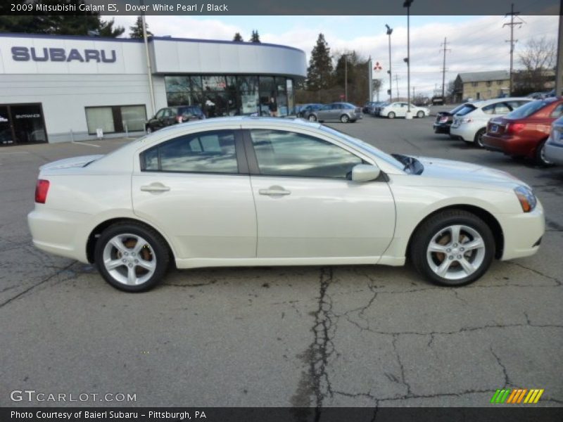 Dover White Pearl / Black 2009 Mitsubishi Galant ES