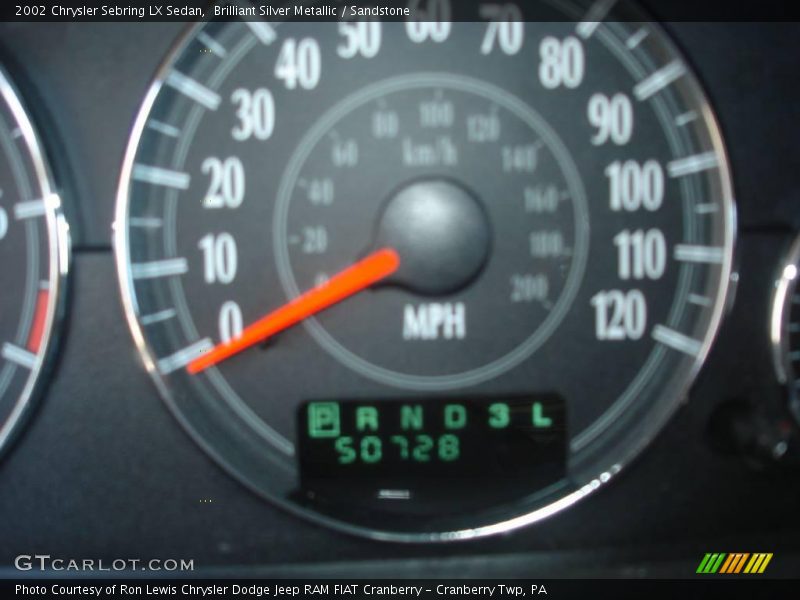 Brilliant Silver Metallic / Sandstone 2002 Chrysler Sebring LX Sedan