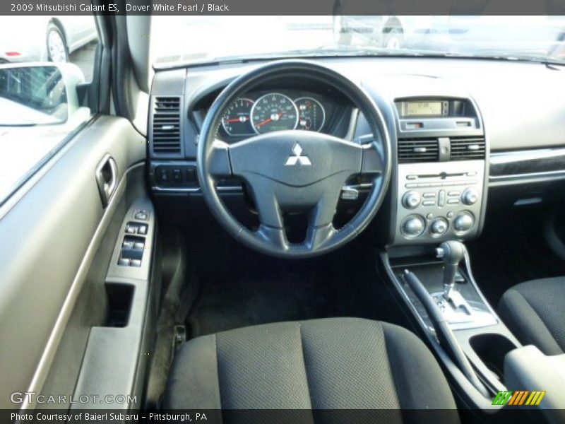 Dover White Pearl / Black 2009 Mitsubishi Galant ES