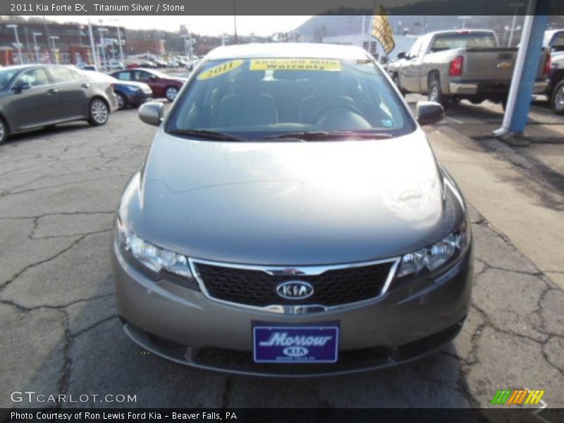Titanium Silver / Stone 2011 Kia Forte EX