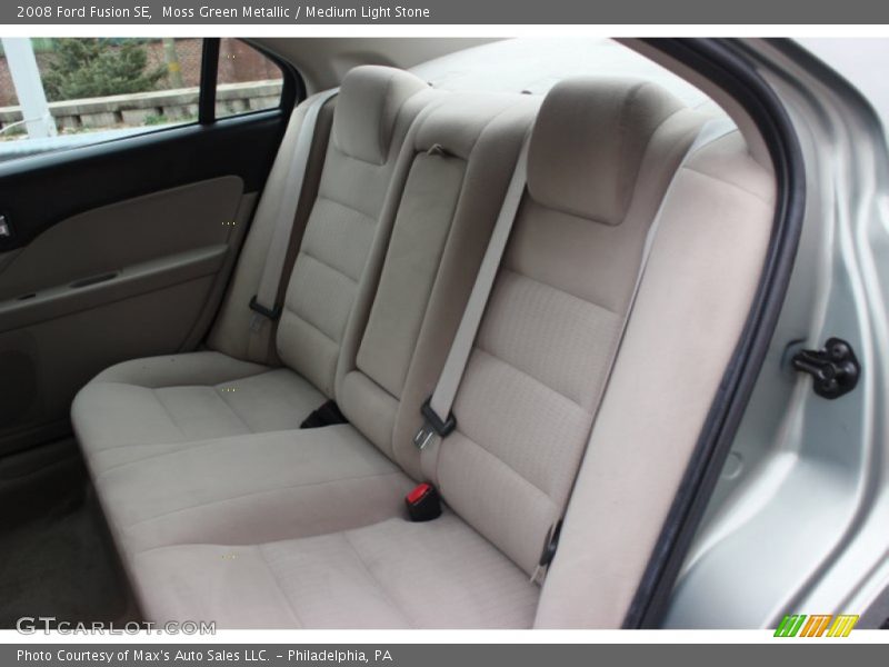Moss Green Metallic / Medium Light Stone 2008 Ford Fusion SE