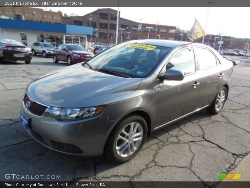 Titanium Silver / Stone 2011 Kia Forte EX