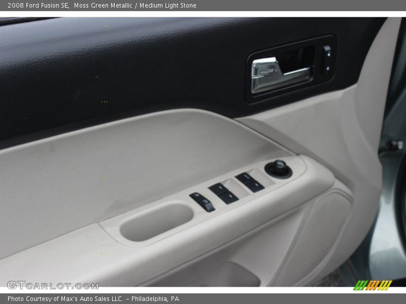 Moss Green Metallic / Medium Light Stone 2008 Ford Fusion SE