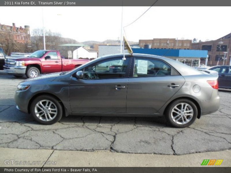 Titanium Silver / Stone 2011 Kia Forte EX