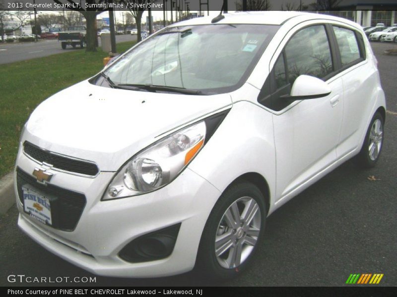 Summit White / Silver/Silver 2013 Chevrolet Spark LT