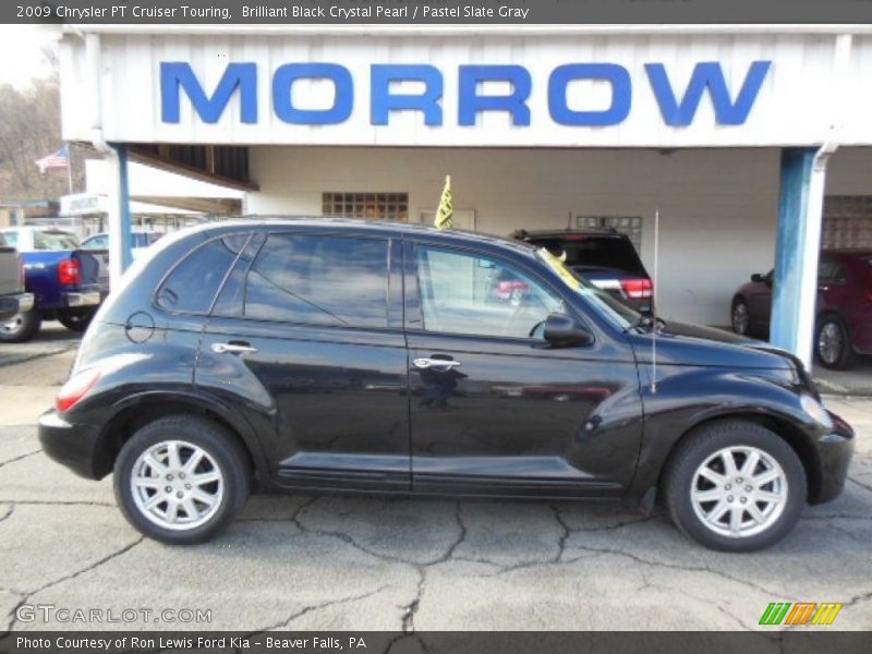 Brilliant Black Crystal Pearl / Pastel Slate Gray 2009 Chrysler PT Cruiser Touring