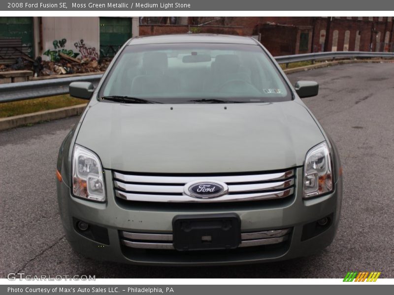 Moss Green Metallic / Medium Light Stone 2008 Ford Fusion SE