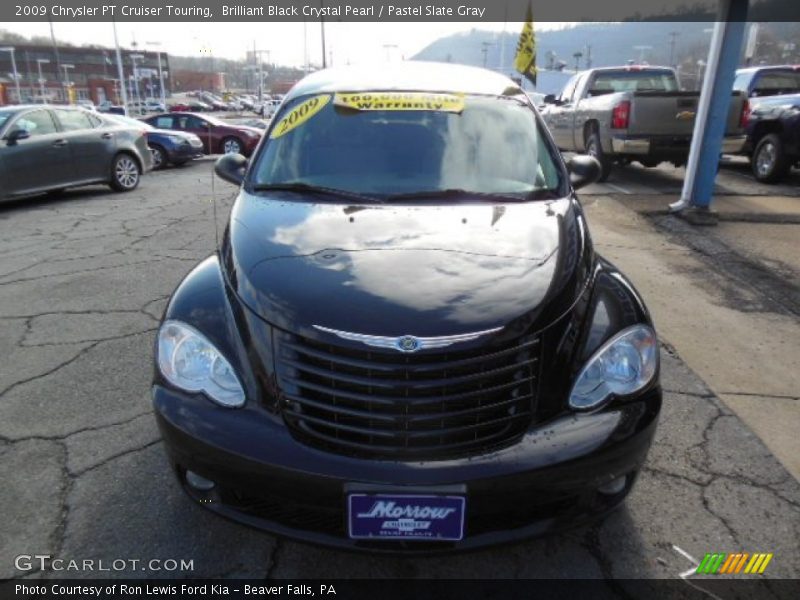 Brilliant Black Crystal Pearl / Pastel Slate Gray 2009 Chrysler PT Cruiser Touring