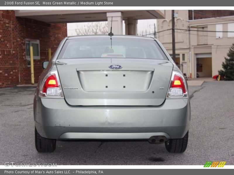 Moss Green Metallic / Medium Light Stone 2008 Ford Fusion SE