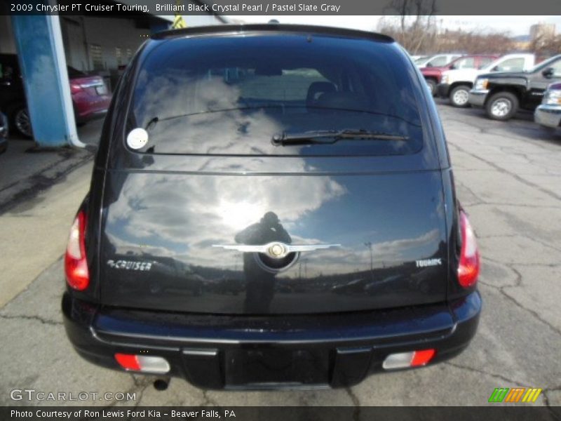 Brilliant Black Crystal Pearl / Pastel Slate Gray 2009 Chrysler PT Cruiser Touring