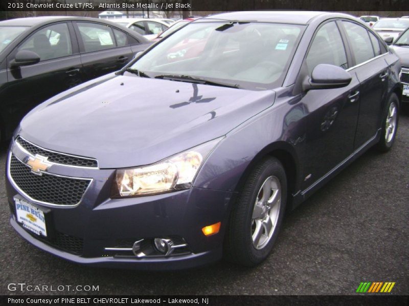 Atlantis Blue Metallic / Jet Black 2013 Chevrolet Cruze LT/RS