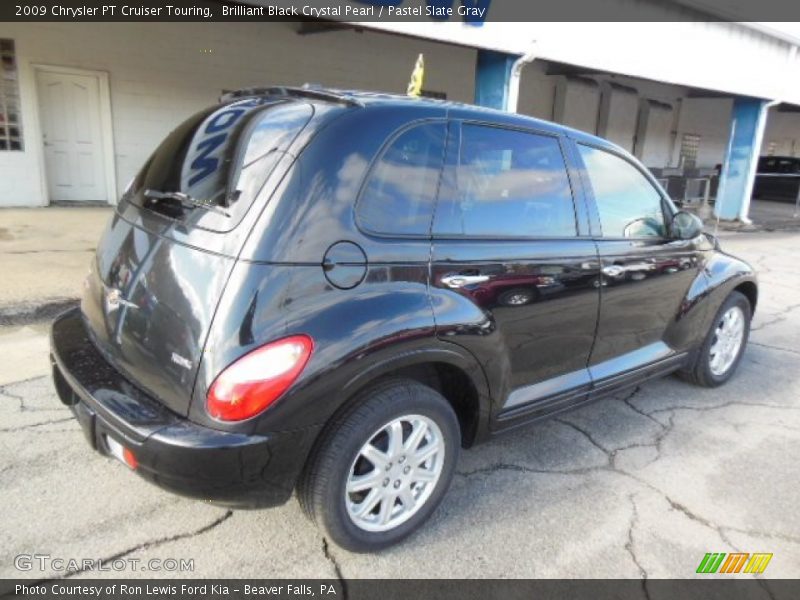 Brilliant Black Crystal Pearl / Pastel Slate Gray 2009 Chrysler PT Cruiser Touring