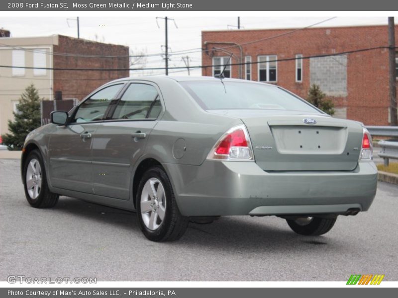 Moss Green Metallic / Medium Light Stone 2008 Ford Fusion SE
