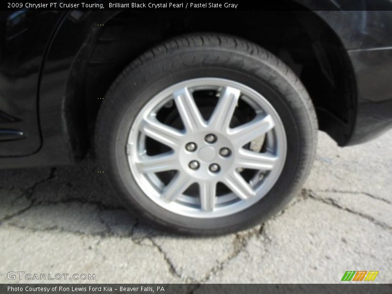 Brilliant Black Crystal Pearl / Pastel Slate Gray 2009 Chrysler PT Cruiser Touring
