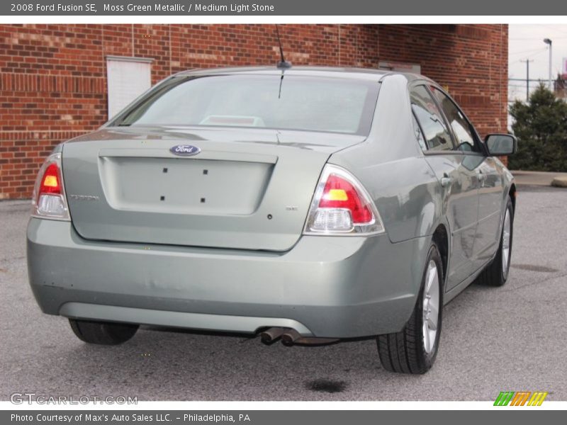Moss Green Metallic / Medium Light Stone 2008 Ford Fusion SE