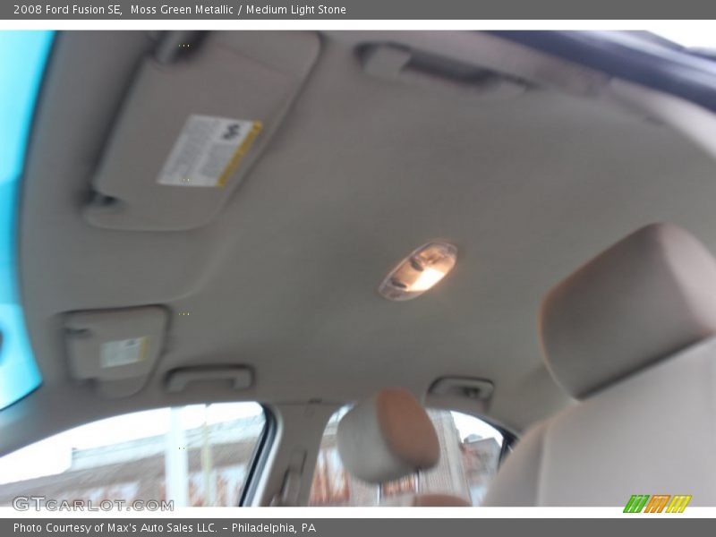Moss Green Metallic / Medium Light Stone 2008 Ford Fusion SE