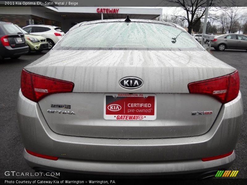 Satin Metal / Beige 2011 Kia Optima EX