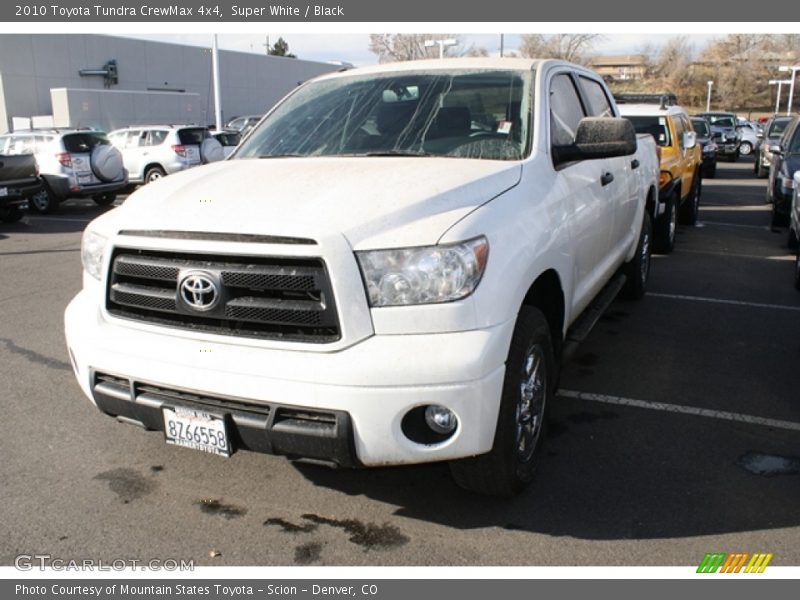 Super White / Black 2010 Toyota Tundra CrewMax 4x4