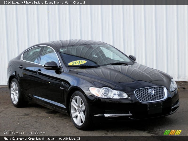 Ebony Black / Warm Charcoal 2010 Jaguar XF Sport Sedan