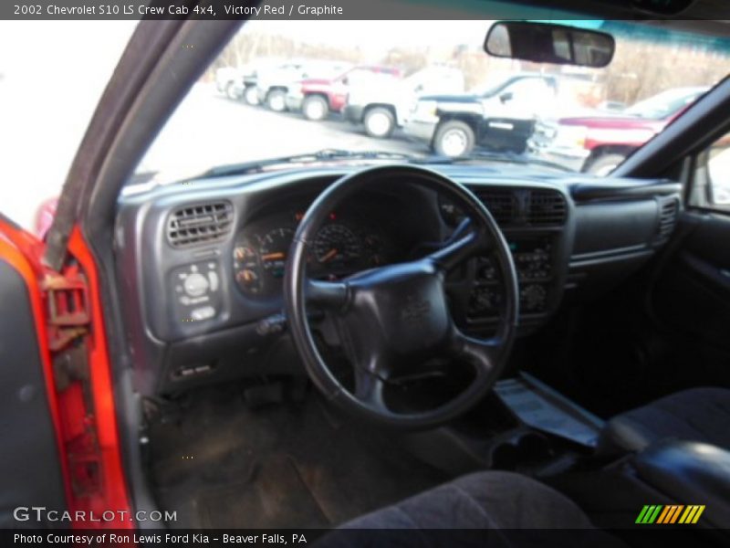 Victory Red / Graphite 2002 Chevrolet S10 LS Crew Cab 4x4