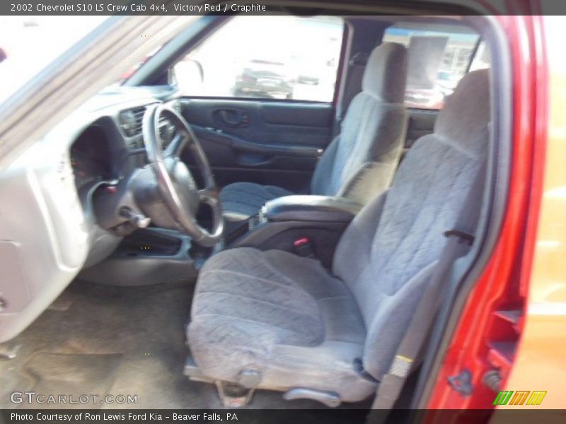 Victory Red / Graphite 2002 Chevrolet S10 LS Crew Cab 4x4