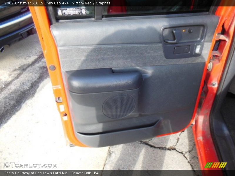 Victory Red / Graphite 2002 Chevrolet S10 LS Crew Cab 4x4