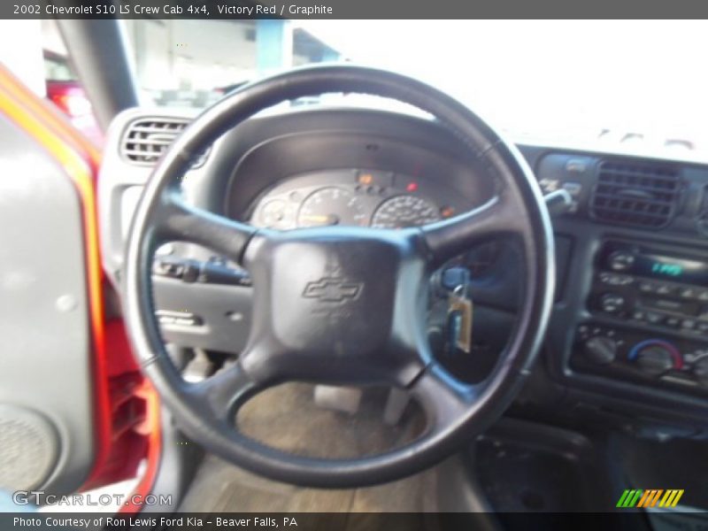Victory Red / Graphite 2002 Chevrolet S10 LS Crew Cab 4x4