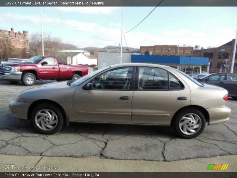 Sandrift Metallic / Neutral 1997 Chevrolet Cavalier Sedan