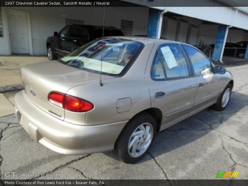 Sandrift Metallic / Neutral 1997 Chevrolet Cavalier Sedan