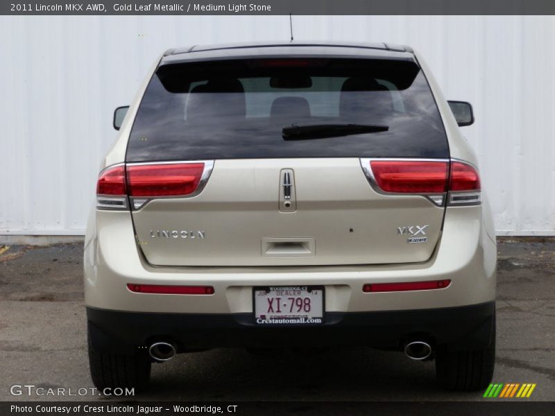 Gold Leaf Metallic / Medium Light Stone 2011 Lincoln MKX AWD