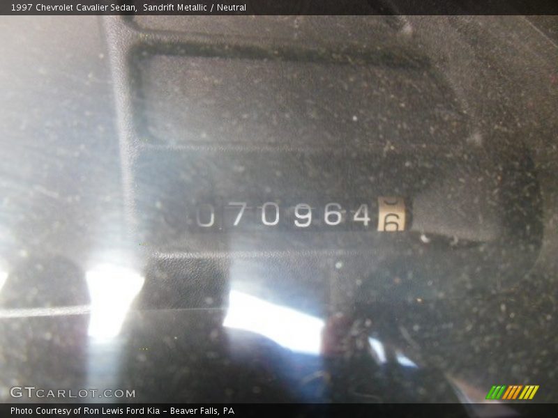 Sandrift Metallic / Neutral 1997 Chevrolet Cavalier Sedan