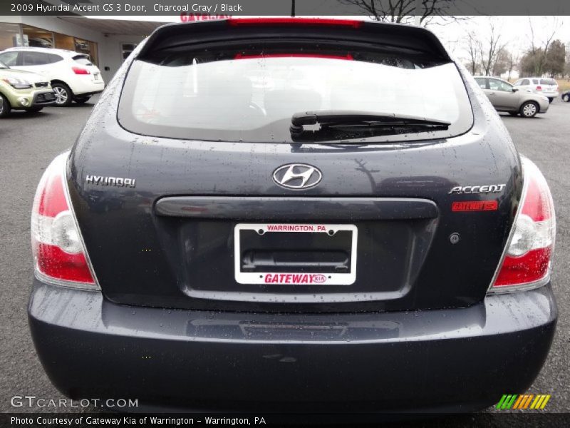Charcoal Gray / Black 2009 Hyundai Accent GS 3 Door