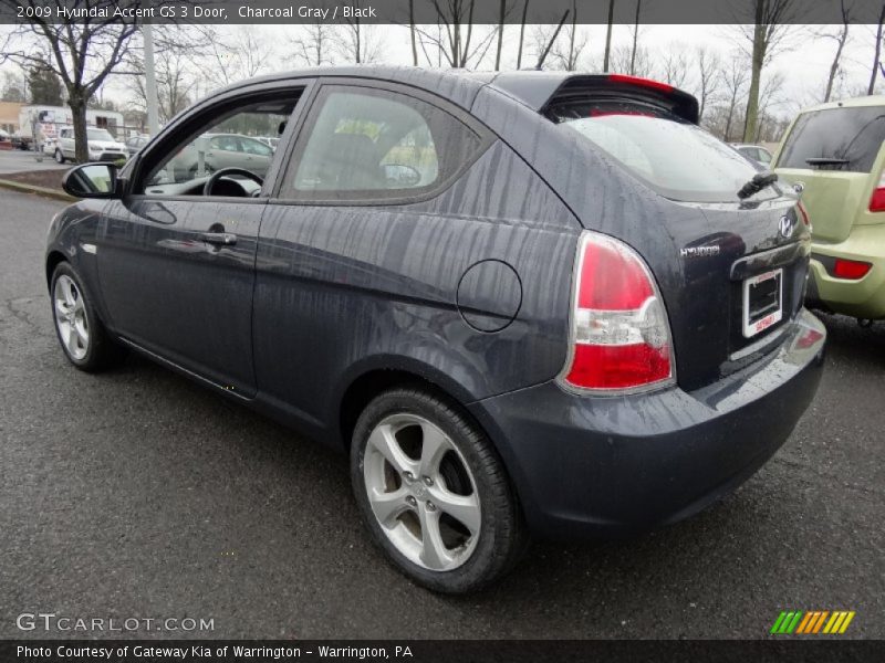 Charcoal Gray / Black 2009 Hyundai Accent GS 3 Door