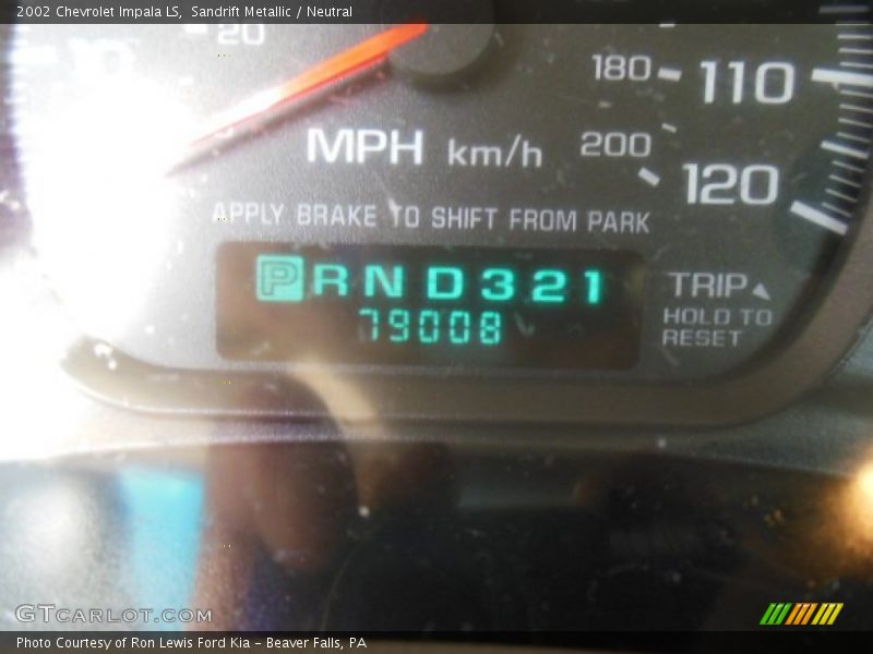 Sandrift Metallic / Neutral 2002 Chevrolet Impala LS
