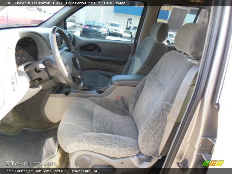 Light Pewter Metallic / Dark Pewter 2002 Chevrolet TrailBlazer LT 4x4