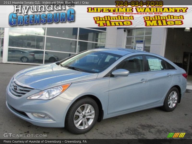 Iridescent Silver Blue Pearl / Gray 2013 Hyundai Sonata GLS