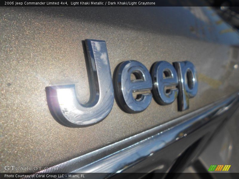 Light Khaki Metallic / Dark Khaki/Light Graystone 2006 Jeep Commander Limited 4x4