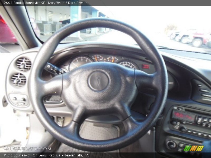 Ivory White / Dark Pewter 2004 Pontiac Bonneville SE