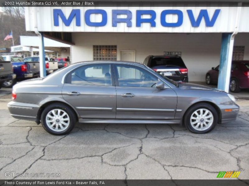 Ardor Blue / Black 2002 Hyundai Sonata GLS V6