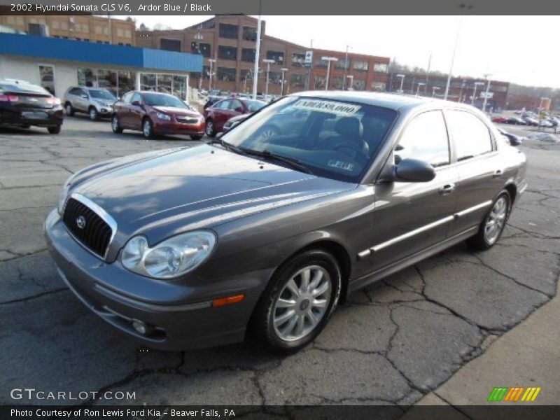 Ardor Blue / Black 2002 Hyundai Sonata GLS V6